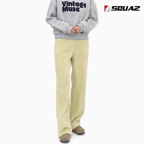 스콰즈 여성 골덴 트레이닝바지 데일리 코듀로이팬츠 SCYM001
