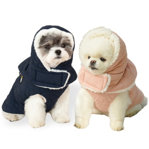 초코펫하우스 산책왕 패딩쪼끼&귀돌이 모자