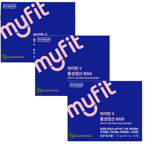 동국제약 마이핏V 활성엽산 800 30정