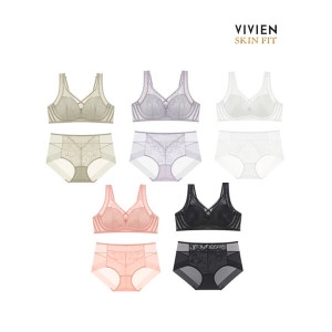 비비안 스킨핏 더블 아쿠아 프리핏 브라팬티 패키지_V71