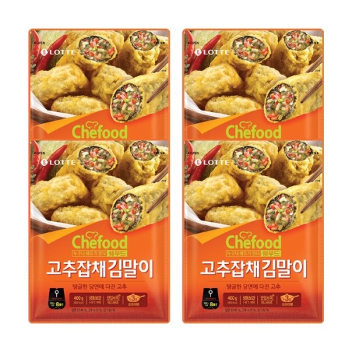 롯데푸드 쉐푸드 고추잡채김말이 400g