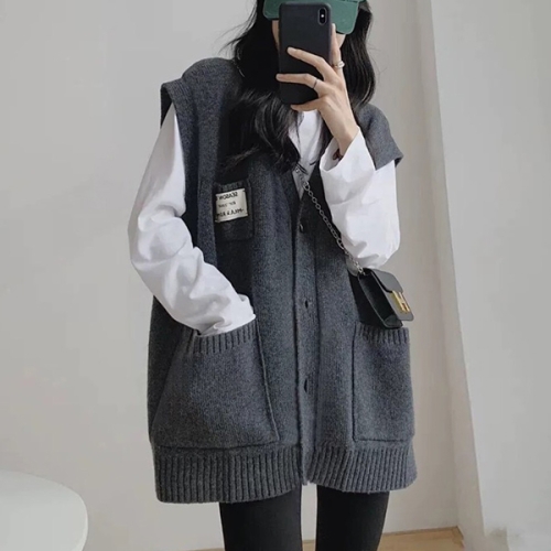 리블리크 다이닝 루즈핏 니트 베스트_RD4LK008