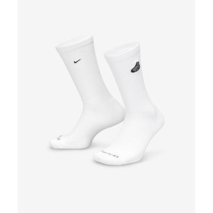 나이키  에브리데이 플러스 업템포 패치 크루 삭스 화이트블랙 HJ0916-100 271164