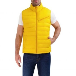 콜한 퀄티드 푸퍼 베스트 조끼 옐로우 9845509