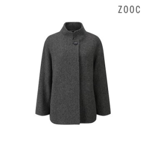 ZOOC 루즈핏 미디기장 헤링본 코트 CG_V244MSG931