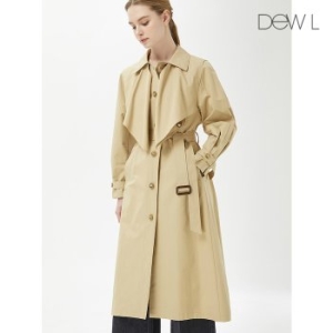 듀엘 훌 디테일 트렌치 코트 BE_D241MSI007