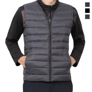 버팔로  BFL 남성 아웃도어 경량 브이넥 패딩조끼 Model No_DOB4113