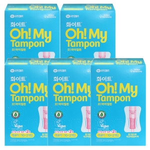 화이트 오 마이 탐폰 레귤러 12개
