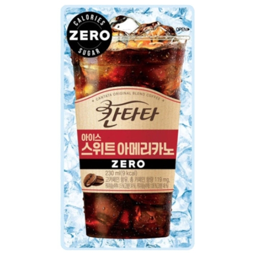 롯데칠성음료 칸타타 아이스 스위트 아메리카노 제로 230ml