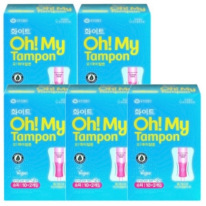 화이트 오 마이 탐폰 슈퍼 12개