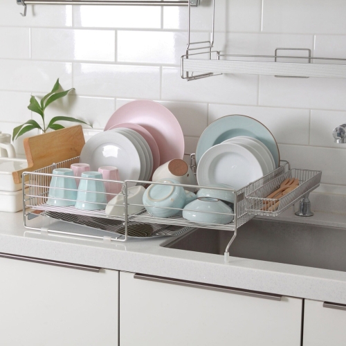 코스트코  쿡에버 스테인리스 식기건조대 확장형