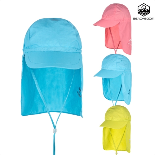 비치붐 플랩 햇 솔리드