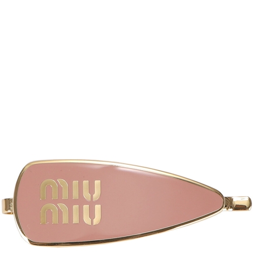 미우미우 에나멜 메탈 헤어 클립 5IF147 2F6T F0615