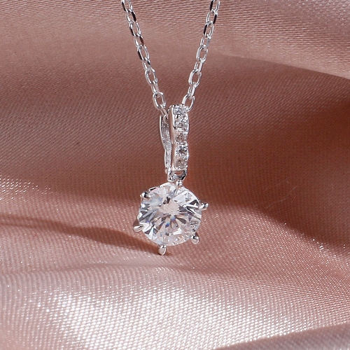 샤밍주얼리  7부 다이아 목걸이 랩 IGI GIA 엘리사