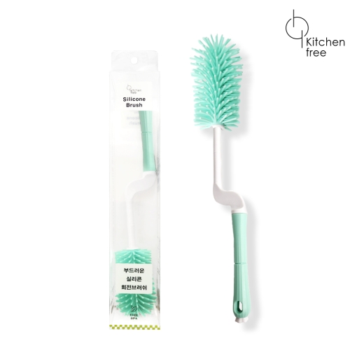 동복무역  키친프리 부드러운 실리콘 회전브러쉬