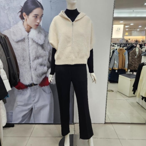 Ab.f.z DP01 페이크밍크후드가디건 AFZ1GY31 26146837