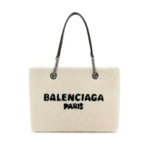 발렌시아가 듀티 프리 시어링 미디엄 토트백 1307916