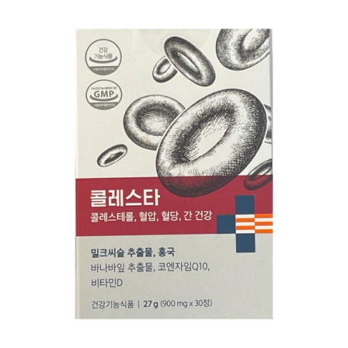 우리바이오 나우케어 콜레스타 900mg 30정