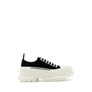 알렉산더맥퀸 Black canvas Tread Slick sneakers 705660W4AAQ 1070