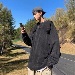 라일리 Rly 남자 빈티지 무드 루즈핏 라운드넥 맨투맨 긴팔티셔츠 25449116