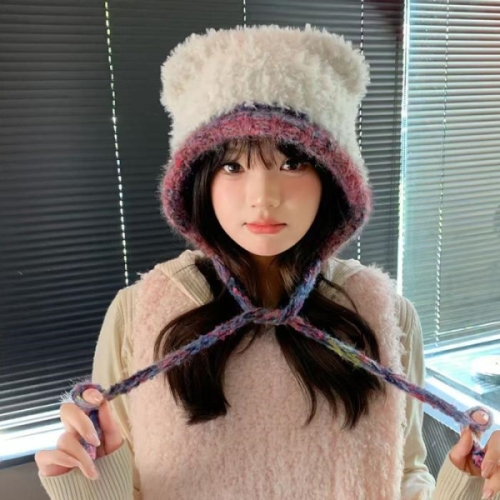 라일리 Rly 니트퍼 귀도리 겨울모자 군밤 털 방한 트루퍼햇 25449136