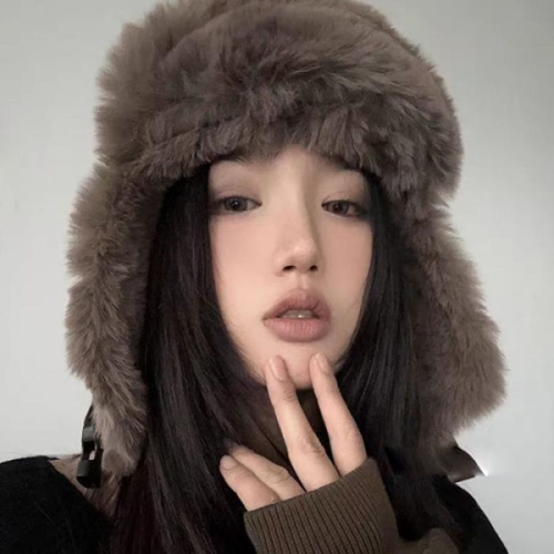 라일리 Rly 가죽 트래퍼 귀달이 겨울 군밤모자 털 방한 트루퍼햇 25449134