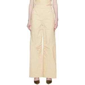 윈 햄린 베이지 립스탑 슬랙스 231401F087002