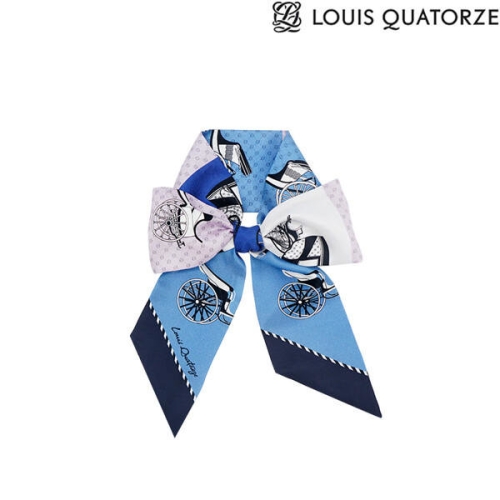 루이까또즈 SA-2CSM211BU실크 클로비스방도 스카프 블루