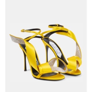 세르지오로시 아레아 x Marquise 크리스탈 임벨리시드 샌들 P00791222