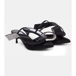 세르지오로시 아레아 x Marquise 크리스탈 임벨리시드 샌들 P00791217