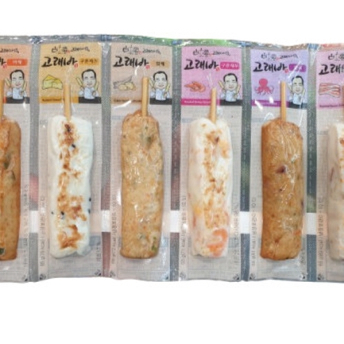 늘푸른바다 고래사어묵 고래바 6종 세트 390g