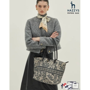 헤지스 시그니처 H 뜨왈 쇼퍼백_HIBA5E653N3