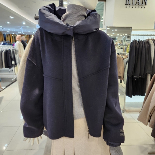 리안뉴욕 핸드메이드패딩후드반코트 RSJWJP010