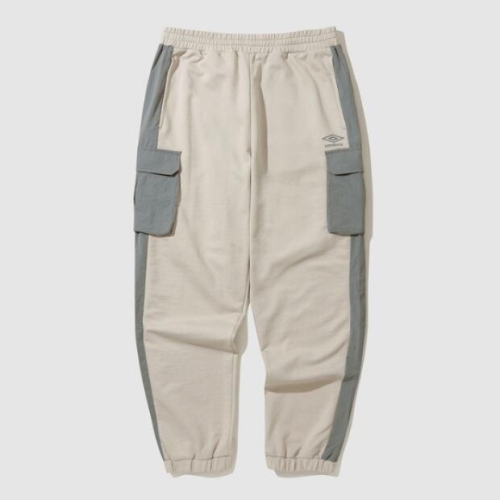 엄브로  바지 JQS UP121CFP33-BGY1 우븐 BIT 니트 조거 팬츠 / BGY