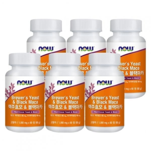 나우푸드 맥주효모 블랙마카 60캡슐