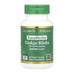 캘리포니아골드뉴트리션 EuroHerbs 은행나무 추출물 60캡슐