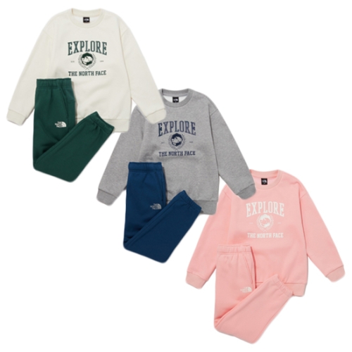 노스페이스키즈 익스플로어 브러쉬드 스웻 세트 (NM5MP55)