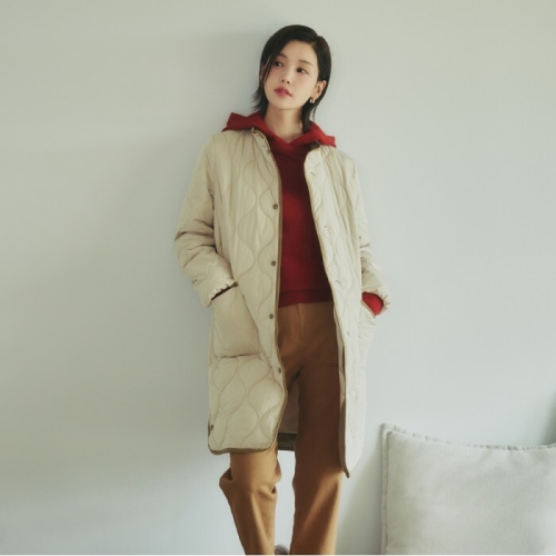 올리비아하슬러 여성 퀼팅 롱패딩점퍼OHDWPD105