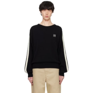 팜엔젤스 팜앤젤스 블랙 모노그램 트랙 스웨터 242695M201002