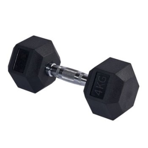 EG  스포츠 헬스 아령 고무 육각 4kg WFC04DD