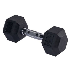 EG  스포츠 헬스 아령 고무 육각 9kg WFC04D8