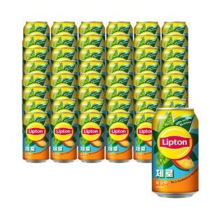 롯데칠성음료 립톤 제로 아이스티 복숭아 355ml
