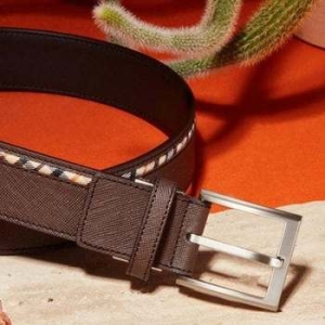 닥스 원 체크라인 스트랩 소가죽 비조벨트 DBBE5E202W3