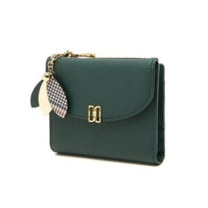 닥스 가죽 체크 플라워 장식 반지갑 DCWA5E307E2