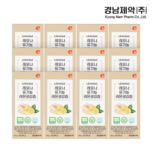 경남제약 레모나 유기농 레몬생강즙 20g 14포