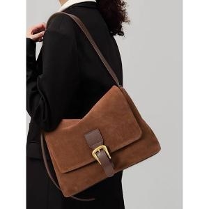 빌리 필로크 소가죽 스웨이드 숄더백_PA4GB032