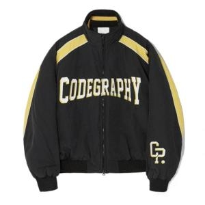 코드그라피 CODEGRAPHY 레이싱 배색 나일론 점퍼_블랙 162187