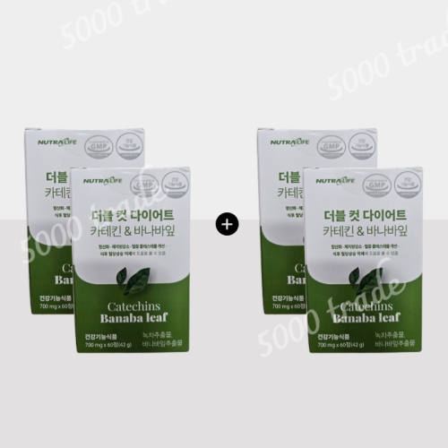 뉴트라라이프 더블 컷 다이어트 카테킨바나바잎 60정