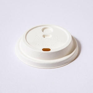 리그라운드  대나무 펄프 더블홀 리드 백색 컵홀더