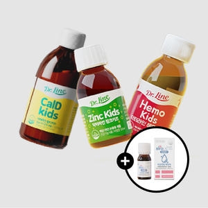 닥터라인 유소아 패키지 헤모키즈 + 징크키즈 + 칼디케이키즈